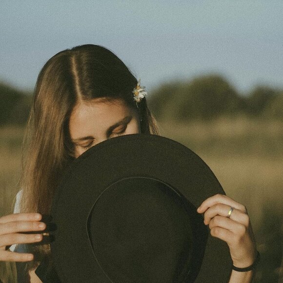 Women Belt Buckle Fedora Hat Cotton Polyester Adjustable Casual Fashion - Picture 6 of 9